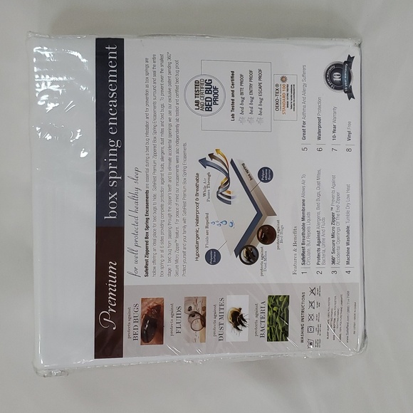 SafeRest Premium 9" Thick Box Spring Encasement - Waterproof - Breathable ~ Full - Picture 10 of 16